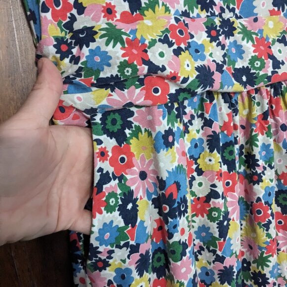 Boden Amelie Jersey Dress Multi Paintbox Ditsy Floral Size 12 R - Picture 2 of 5